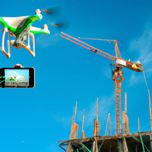 drones monitoring construction sites